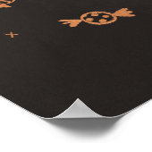 Halloween-Kinder tricksen oder behandeln Kunstdruc Poster (Ecke)