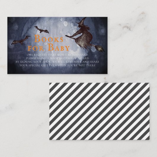 Halloween-Kinderduschbücher für Baby Begleitkarte (Vorne/Hinten)