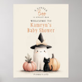 Halloween-Kinderdusche ein kleiner Boo ist willkom Poster (Vorne)