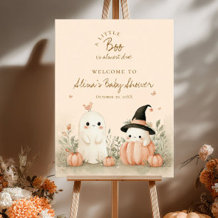 Halloween-Kinderdusche ein kleiner Boo ist willkom Poster