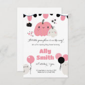 Halloween-Kinderdusche Einladung (Vorne/Hinten)