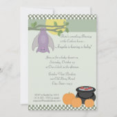 Halloween-Kinderdusche Einladung (Vorderseite)