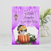 Halloween-Kinderdusche Einladung (Stehend Vorderseite)