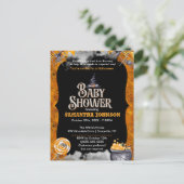 Halloween-Kinderdusche Einladung (Stehend Vorderseite)