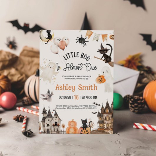 Halloween-Kinderdusche Einladung