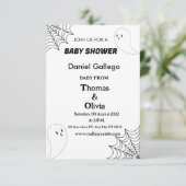 Halloween-Kinderdusche Einladung (Stehend Vorderseite)