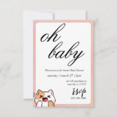 Halloween-Kinderdusche Einladung (Vorderseite)