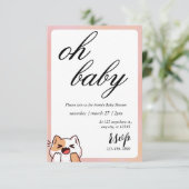 Halloween-Kinderdusche Einladung (Stehend Vorderseite)