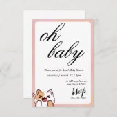 Halloween-Kinderdusche Einladung (Vorne/Hinten)