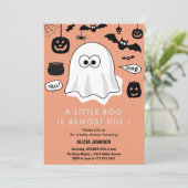 Halloween-Kinderdusche - Einladung Oktober (Stehend Vorderseite)