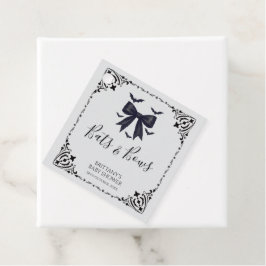 Halloween-Kinderdusche für Fledermäuse und Bows Geschenkanhänger