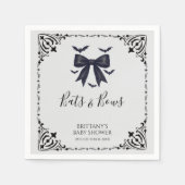 Halloween-Kinderdusche für Fledermäuse und Bows Serviette (Vorderseite)