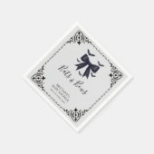 Halloween-Kinderdusche für Fledermäuse und Bows Serviette (Ecke)