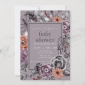 Halloween-Kinderdusche, geschlechtsneutral, Oktobe Einladung (Vorderseite)