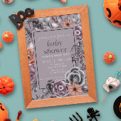 Halloween-Kinderdusche, geschlechtsneutral, Oktobe Einladung