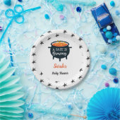 Halloween-Kinderdusche, Individuelle Name Pappteller (Party)