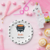 Halloween-Kinderdusche, Individuelle Name Pappteller (Party)