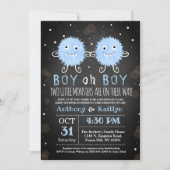 Halloween-Kinderdusche "Kleine Monster" Einladung (Vorderseite)