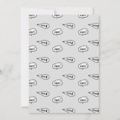 Halloween-Kinderdusche Niedlich Einladung (Rückseite)