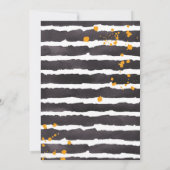 Halloween Kinderdusche Niedliche Wasserfarbe Einladung (Rückseite)