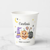 Halloween-Kinderdusche Pappbecher (Vorderseite)