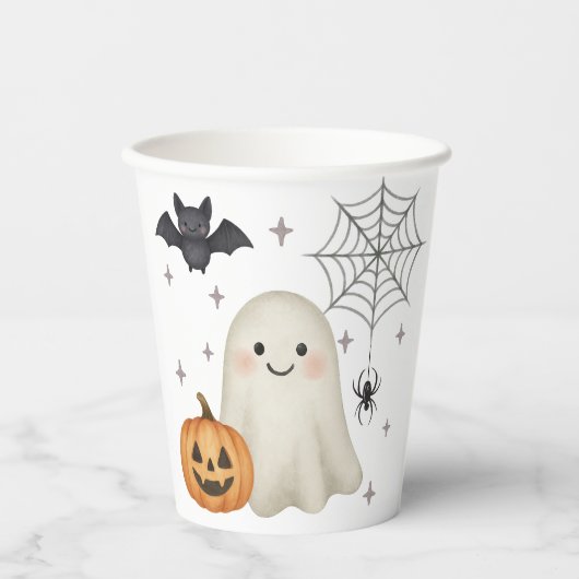 Halloween-Kinderdusche Pappbecher (Vorderseite)