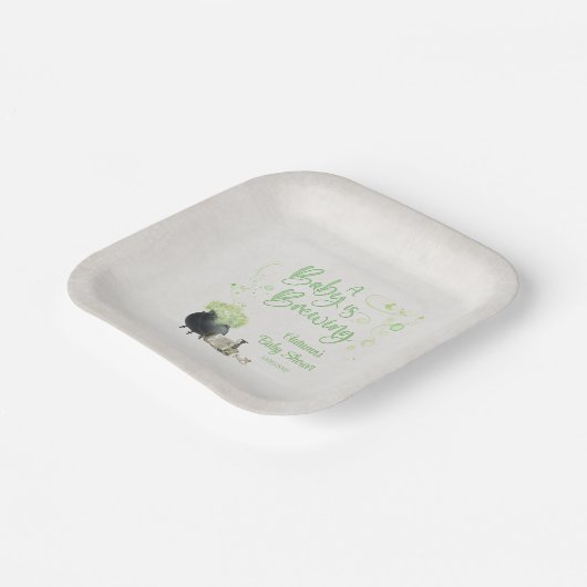 Halloween-Kinderdusche Pappteller (Gewinkelt)