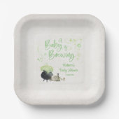 Halloween-Kinderdusche Pappteller (Vorderseite)