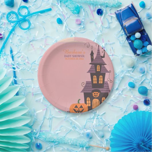 Halloween-Kinderdusche Pappteller (Party)