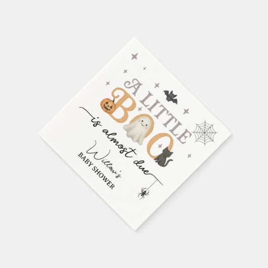 Halloween-Kinderdusche Serviette (Ecke)