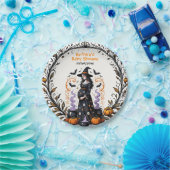 Halloween-Kinderdusche - Triplets brauen Pappteller (Party)