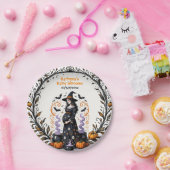 Halloween-Kinderdusche - Triplets brauen Pappteller (Party)