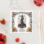 Halloween-Kinderdusche - Triplets brauen Serviette (Beispiel)