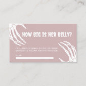 Halloween-Kinderdusche wie groß ist ihre Bauchkart Begleitkarte (Vorderseite)