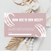 Halloween-Kinderdusche wie groß ist ihre Bauchkart Begleitkarte