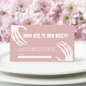 Halloween-Kinderdusche wie groß ist ihre Bauchkart Begleitkarte