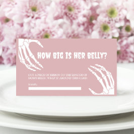 Halloween-Kinderdusche wie groß ist ihre Bauchkart Begleitkarte