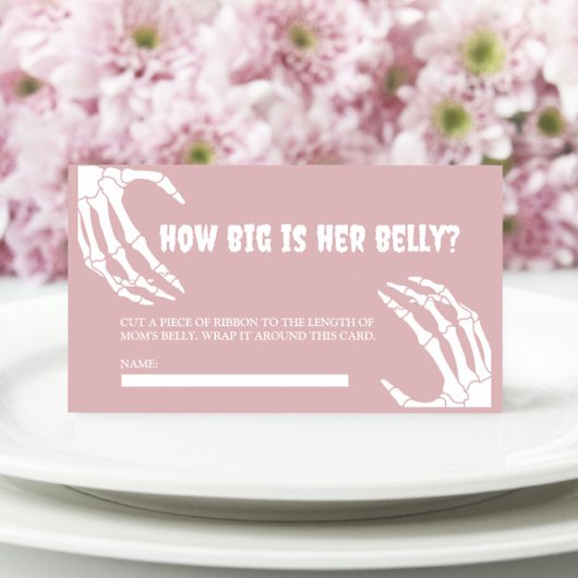 Halloween-Kinderdusche wie groß ist ihre Bauchkart Begleitkarte