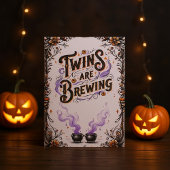 Halloween-Kinderdusche - Zwillinge brauen Einladung