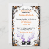 Halloween-Kinderdusche - Zwillinge brauen I Einladung (Rückseite)