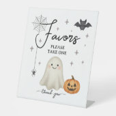 Halloween-Kinderduschfavoriten Sockelschild (Vorderseite)