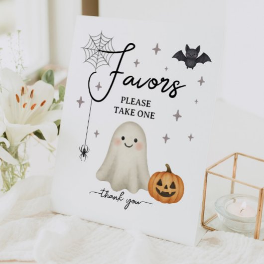 Halloween-Kinderduschfavoriten Sockelschild