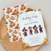 Halloween-Kindergeburtstag Einladung