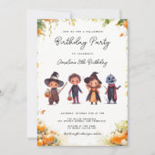 Halloween-Kindergeburtstag Einladung (Vorderseite)