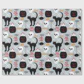 Halloween Kindergeburtstag Name Age Boy's Geschenkpapier (Flach)