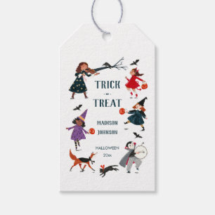 Halloween-Kinderkostümparade Geschenkanhänger