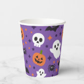 Halloween Kinderparty Pappbecher (Rückseite)