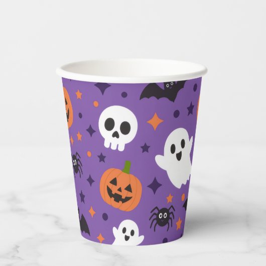 Halloween Kinderparty Pappbecher (Vorderseite)