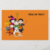Halloween-Kindertrick oder -Behandlung Flyer (Vorne)