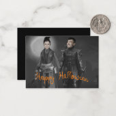 Halloween King and Queen of the Dark Mitteilungskarte (Vorderseite/Rückseite Beispiel)